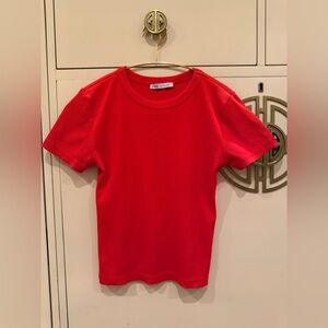 Zara Women’s Red Short Sleeve Tee